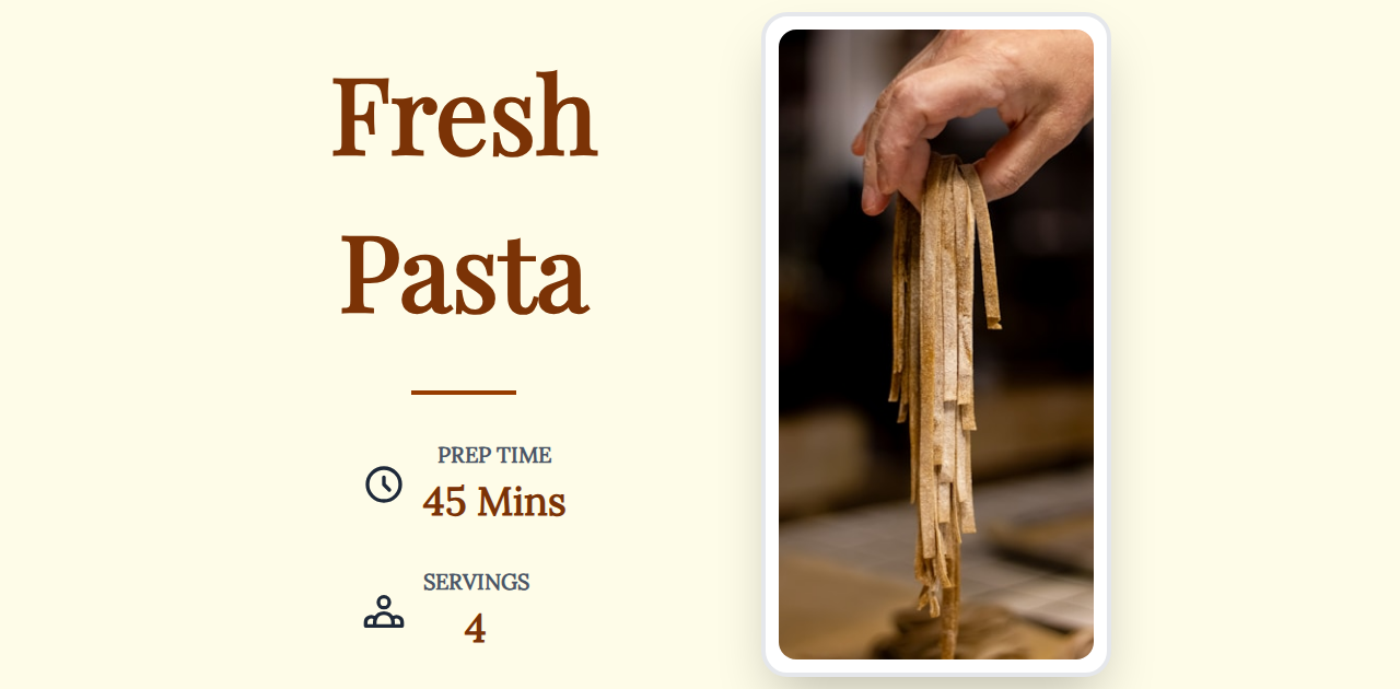 Fresh Pasta