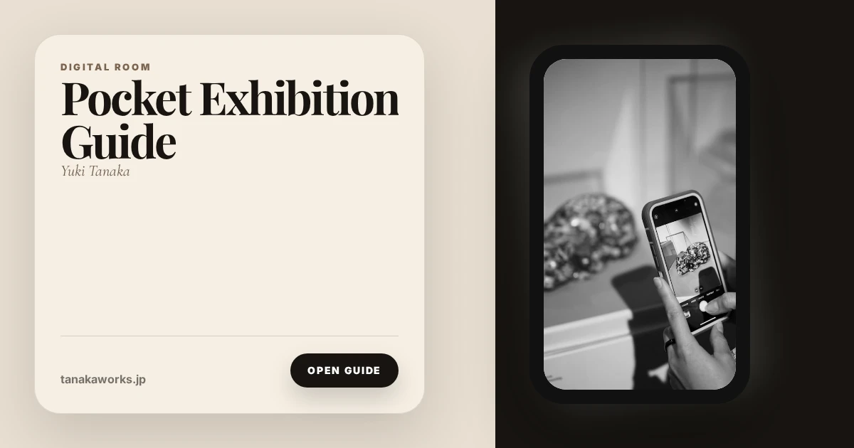Mobile Exhibit Art Portfolio Open Graph image template preview