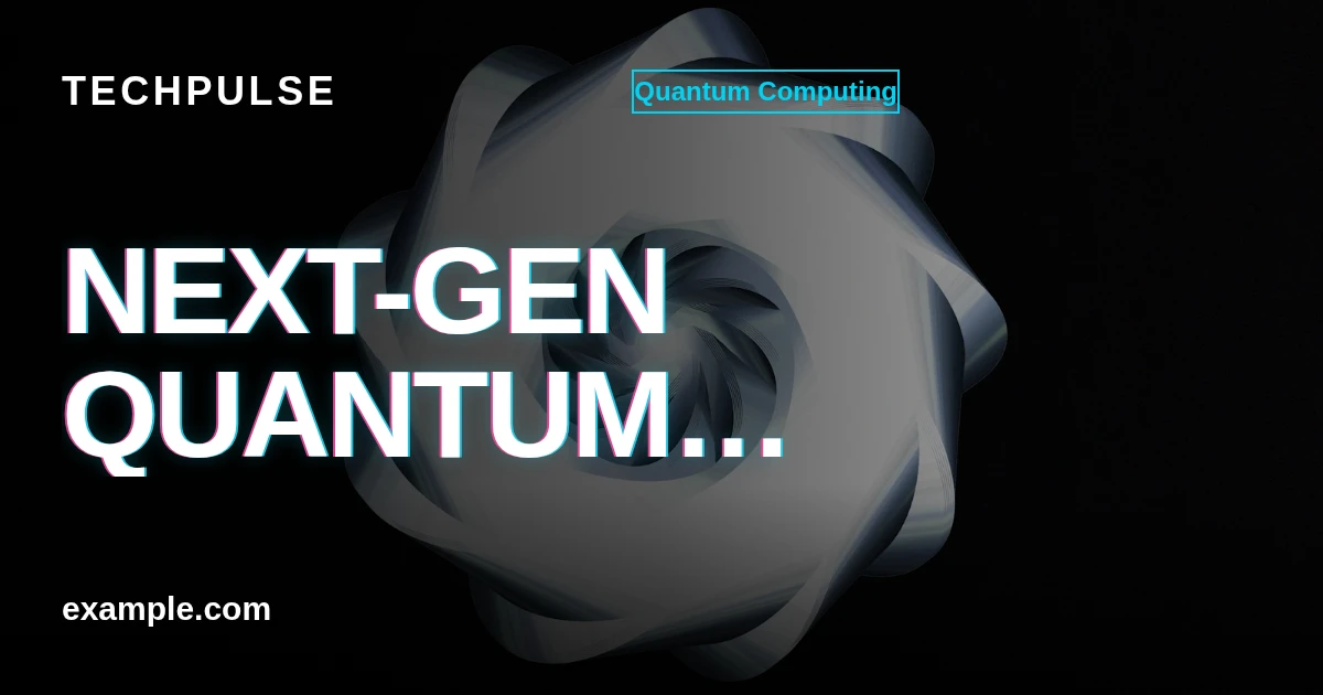 Cyberpunk / Glitch Tech News Open Graph image template preview